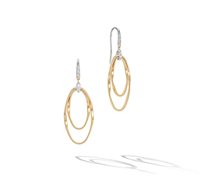 Orecchini Marco Bicego Donna Marrakech Onde in Oro giallo Diamante 0.08 Ct OG372-A-B1 - OG372-A-B1
